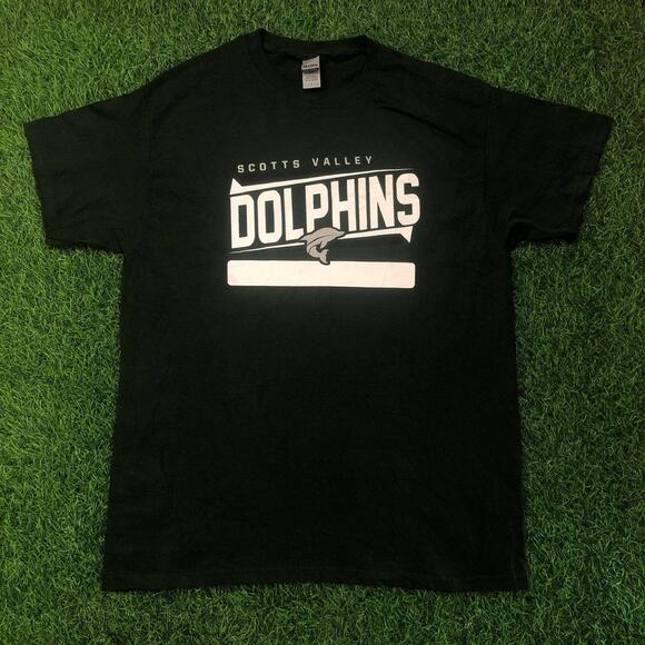 Gildan Other - Men's Green Scotts Valley Dolphins Graphic Tee